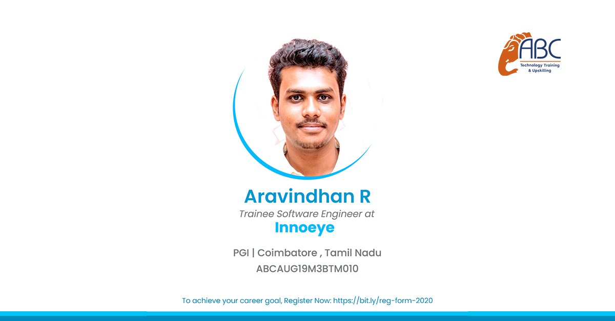 ABCfortech's tweet photo. JUST PLACED!!! We congratulate all our students hired by Innoeye Technologies Pvt Ltd. Well done!!!

We wish them all the best and a very successful career future.
.
.
.
#training #abcselects #recruitment #itjobs #ITindustry #abc #placement #it #programming #programmer #Aptitude https://t.co/VrlJ2WD4Oz