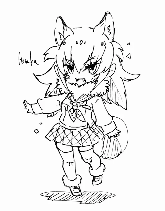 もちっとオオカミ
#けもフレ
#けものフレンズ 