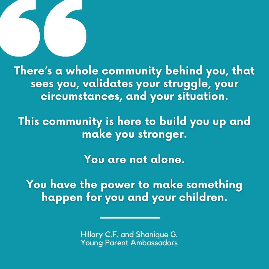 BWHstrongergen's tweet photo. If you are a young parent looking for a community of other young parents who understand your journey, or a source of support, visit https://t.co/fB6vYnFEOC to learn more about our Young Parent Ambassador Program and how you can join! https://t.co/Hc5w5HtCPv