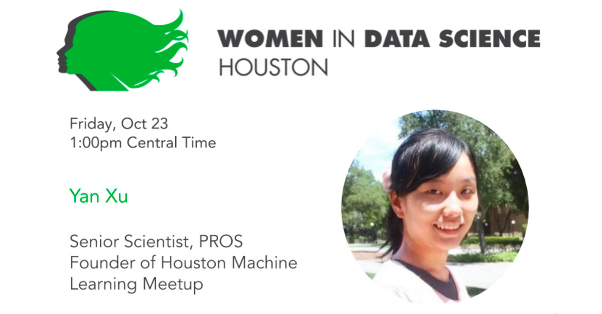 Tune in Friday, Oct 23rd at 1pm CST to hear <a href="/wids/">wendy hadley</a> Houston 2020 guest speaker Yan Xu, at <a href="/pros/">pros</a> talk about “Dynamic Pricing in E-commerce”. Also, students: submit your abstract now to be featured in a lightning talk! @WiDS_Worldwide 

RSVP: arundo.com/wids