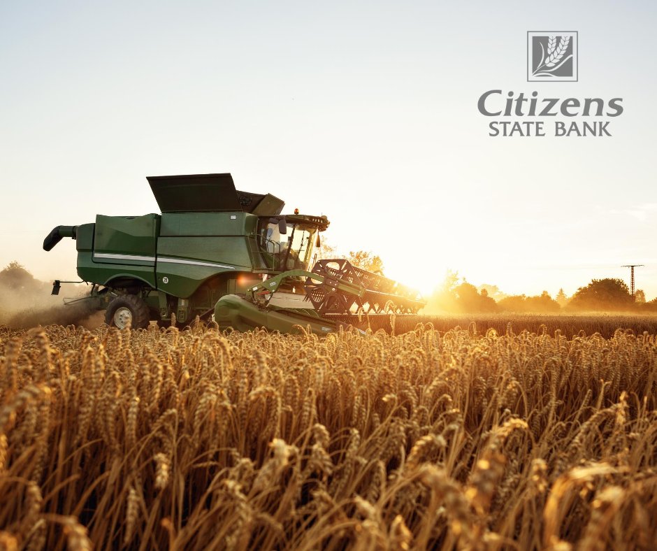 Citizens State Bank understands the importance of ag banking 🌱
.
We are committed to working with farmers through every season 🚜 
. 
#CSB #AgriculturalLoans