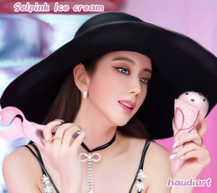 haudiart's tweet photo. Icecream Complete 
#haudiart @BLACKPINK https://t.co/Md2BqYBuBk