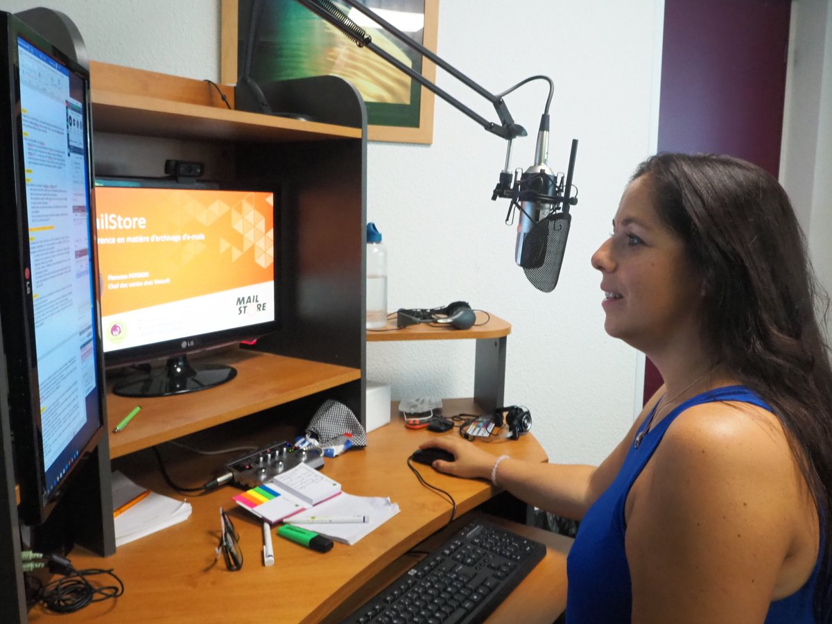 watsoft_com's tweet image. 🎬 Florence Potiron, Chef des ventes chez #Watsoft, anime en direct le nouveau #webinar #MailStore focus sur la version SPE, et aide les #MSP à offrir des services d'archivage modernes. Les prochains webinaires 👉 bit.ly/2Rvf8Xf