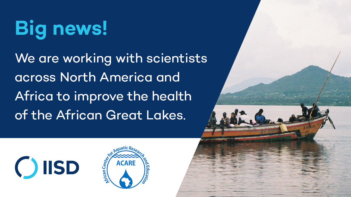 IISD_ELA's tweet photo. We are uniting experts across the world to tackle the most pressing issues facing the #AfricanGreatLakes today— including climate change, algal blooms and fragile fisheries.
 
Announcing our brand sparkling new partnership with @AGL_ACARE! 

Learn more... https://t.co/GjQlL2vQBx https://t.co/jtVs7VvZAp