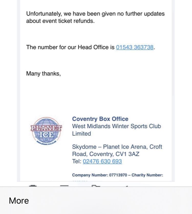 djjohnhays's tweet photo. When #COVID19 struck I never thought I’d still not have a refund from @NIHLhockey playoffs which were scheduled back in April. Sort it out @PlanetIceUK and answer the phone!! https://t.co/cYAqmhQSLV