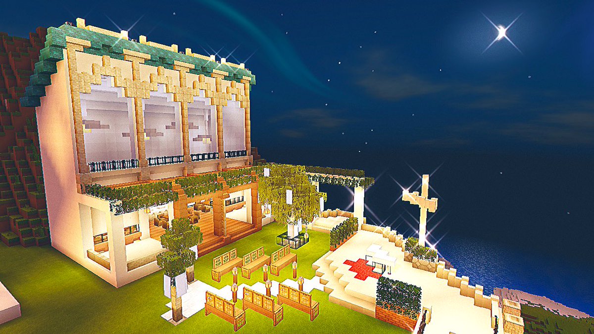 あかねこ リゾートホテル 増築した結婚式場 ガーデンウエディング Minecraft建築コミュ マイクラpe マイクラ建築