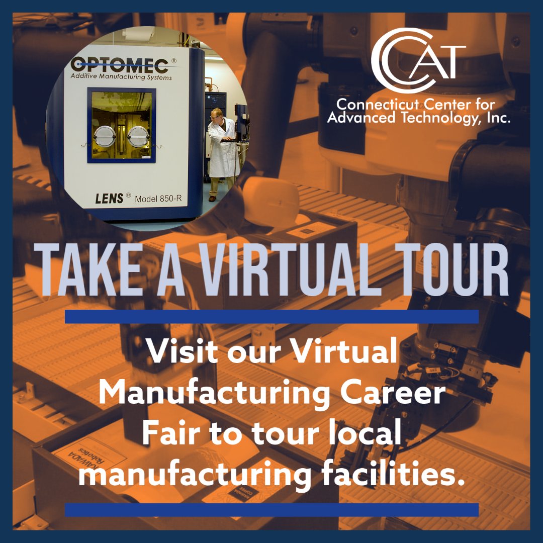 CTDreamItDoIt's tweet photo. ⚙️Wonder what it looks like to work in a manufacturing facility? Tour various local manufacturers to see inside their facility and hear from employees about what it's like to work in manufacturing by visiting our Virtual Manufacturing Career Fair Now 👉 https://t.co/IR2WAmYjzN https://t.co/QAtJuPEojU