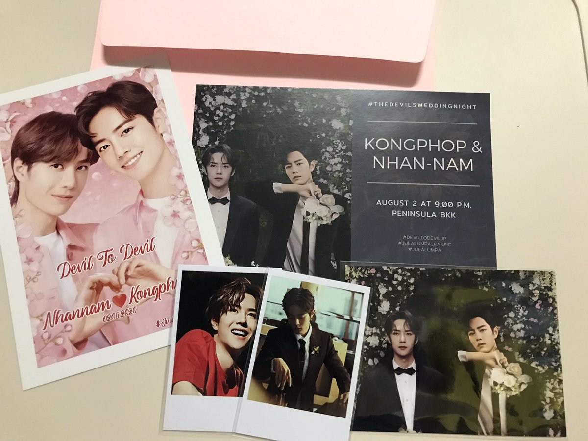 PatimaJoy's tweet photo. ได้รับ Give away แล้วค่า น่ารักมากๆเลย 💕💕
#TheDevilsWeddingNight
#DevilToDevil
#น่านน้ำก้องภพ
#Julalumpa_Fanfic https://t.co/QIpQlUGhHy