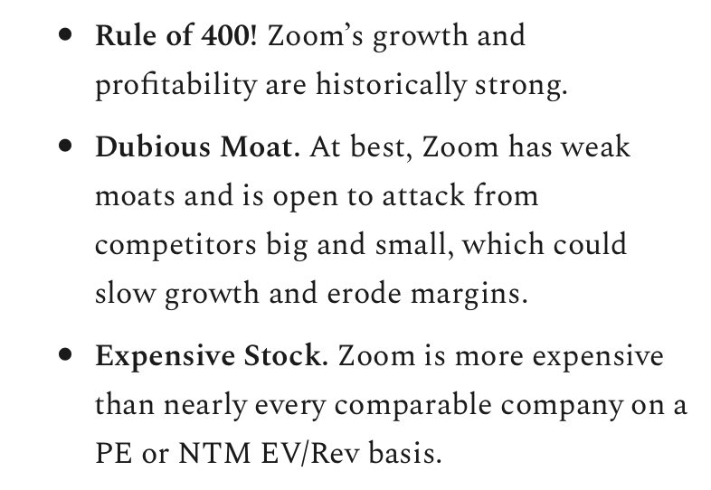 So if you’re Eric Yuan in this situation, what do you do to maximize long-term shareholder value? You can submit your own answers here: https://airtable.com/shr9DN3hIjz6VUCOG