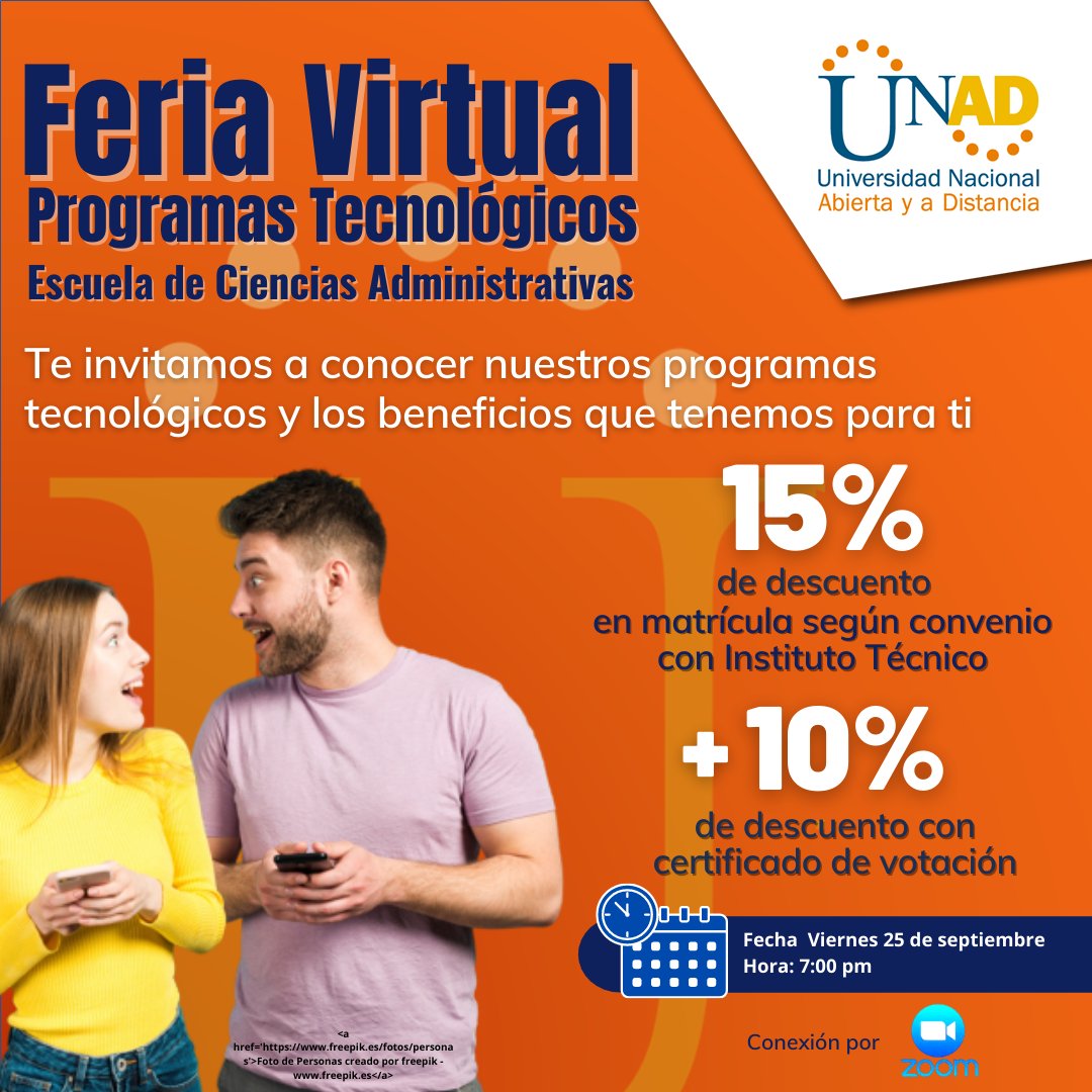 robleseunice07's tweet photo. Egresado @uparsistem la @UNAD_TGCN los invita Feria Virtual el miércoles 25 de sept a las 7pm. Enlace de ingreso:  https://t.co/Iruspd0kNb @EcacenValledup https://t.co/a9MxQ7bWnd