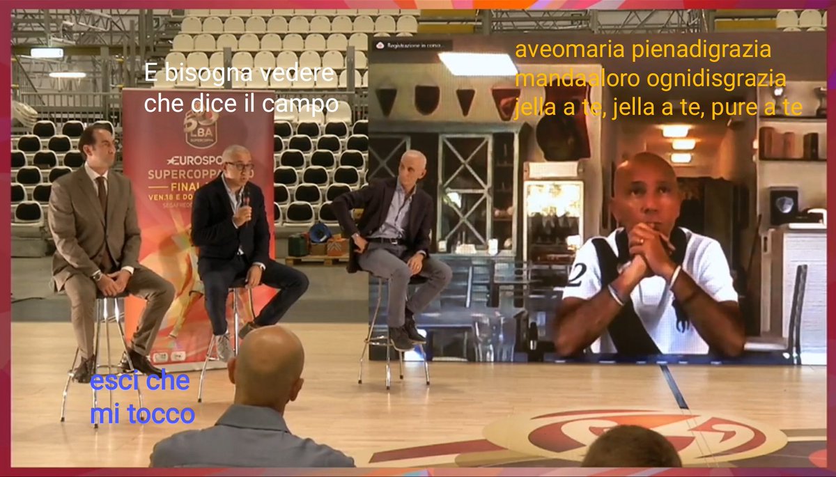 BadNonnoHeidi's tweet photo. Spettacolo al sorteggio per la Supercoppa! https://t.co/n3PV0CaQWx