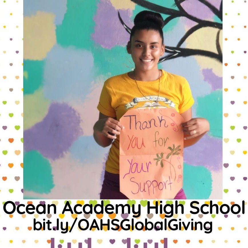 OceanAcademyHS's tweet photo. Thank you! Ocean Academy students and teachers are so very grateful for your support!    ❤️😍❤️
This campaign is all about the impact of small donations.  
Little by Little a Little Becomes a Lot
Please help us to spread the word.
https://t.co/Fw8akTupyV https://t.co/KM824t5RDG