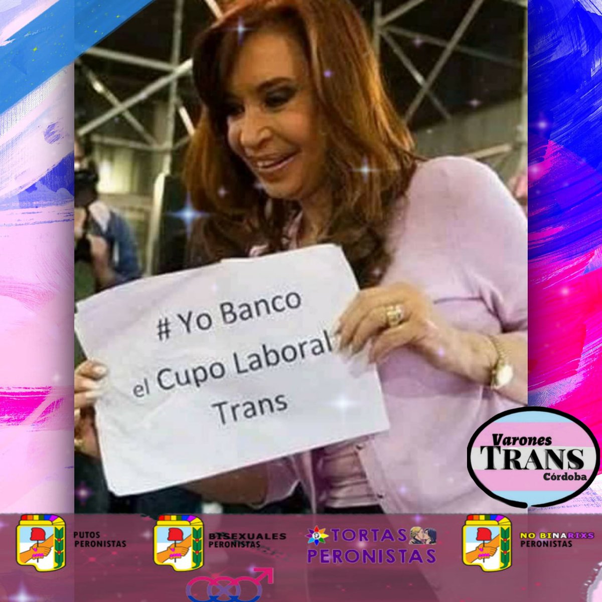 VaronesTransCBA's tweet photo. La vicepresidenta y titular del Senado Cristina Kirchner firmó un decreto que implementa el cupo laboral para las personas travestis, transexuales y transgéneros en la Camara alta.

Se trata de un espacio más en el que la igualdad empieza a ser la norma.@CFKArgentina
@alferdez https://t.co/E4DnxRHWTP