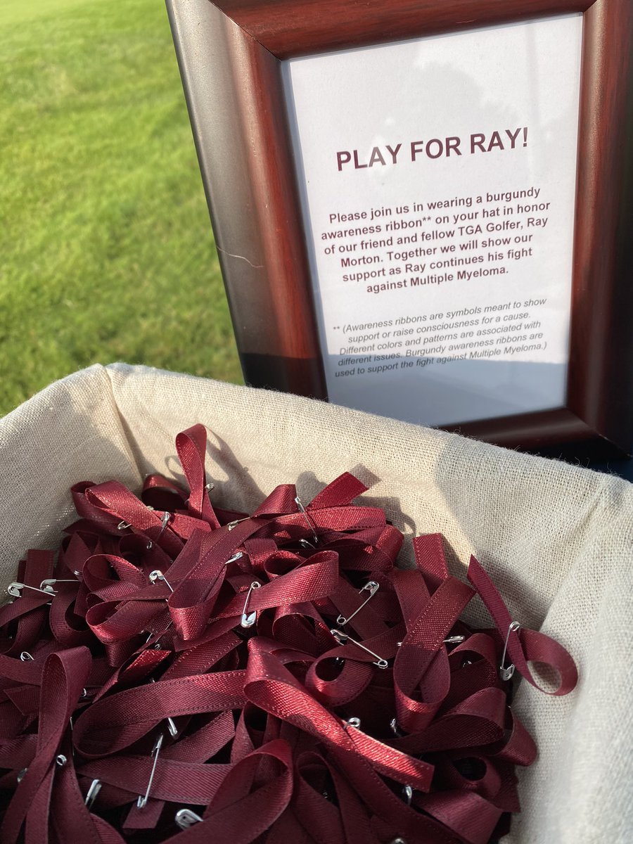 Players at the Tennessee Senior and Super Senior Amateur can pick up a maroon ribbon to honor fellow competitor Ray Morton, courtesy of <a href="/volgolfdad/">Bryan Rodgers</a> and his family.

Ray recently was diagnosed with Multiple Myeloma, a rare cancer of the plasma cells.  Our prayers are with Ray 🙏🏽
