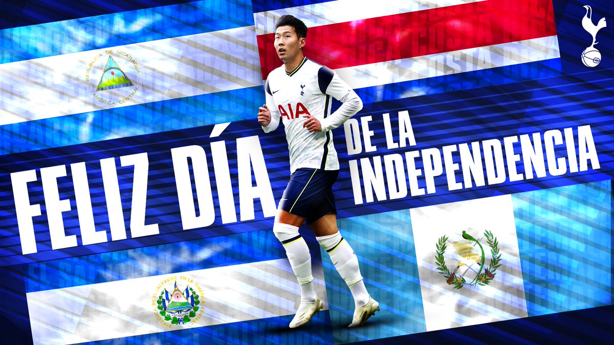 Spurs_ES's tweet photo. Hoy también es el Día de la Independencia en 🇳🇮🇨🇷🇸🇻🇬🇹 ¡Feliz #15DeSeptiembre para todos! https://t.co/rtt76f696v