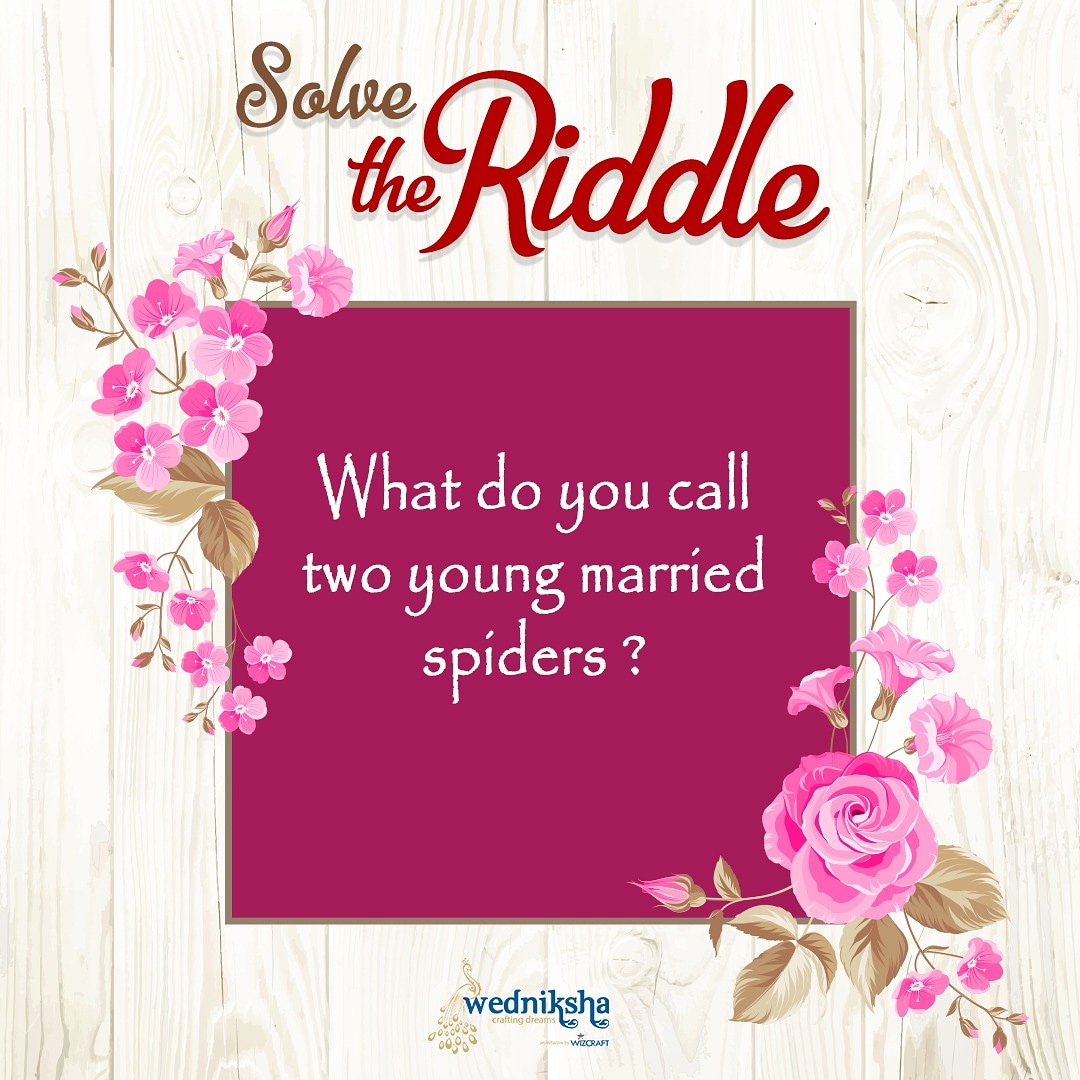 wedniksha's tweet image. Try this one 😉
Comment your answers below.

#SolveMe #WeddingRiddle #Riddles

#WeddingsByWedniksha #themewedding #destinationwedding #weddingfunctions #weddingcelebrations #weddingdecor #luxurywedding #elitewedding #weddingplanners #weddingseason #wedniksha #wizcraft
