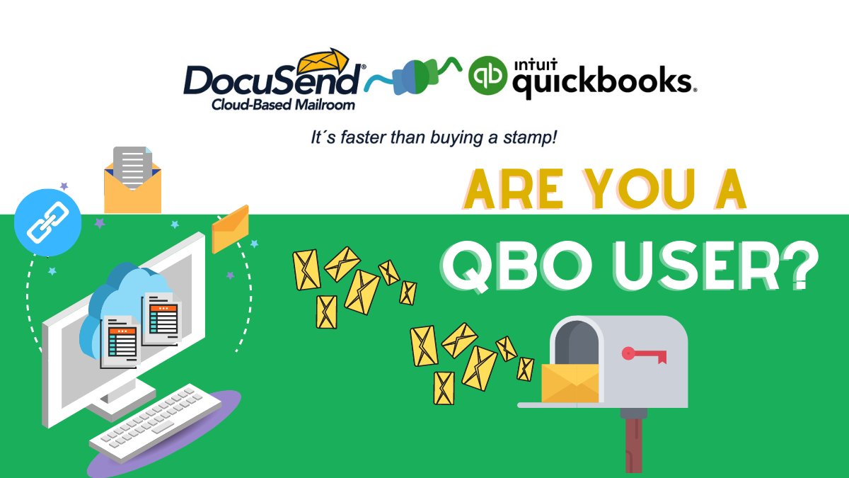 DocuSendMail's tweet image. Our #QuickBooks online app gives you easy access to our cloud-based mailroom. Get your invoices into the mail quicker without having to print and mail them yourself!  #Mailsolution #SMB
quickbooks.intuit.com/app/apps/appde…