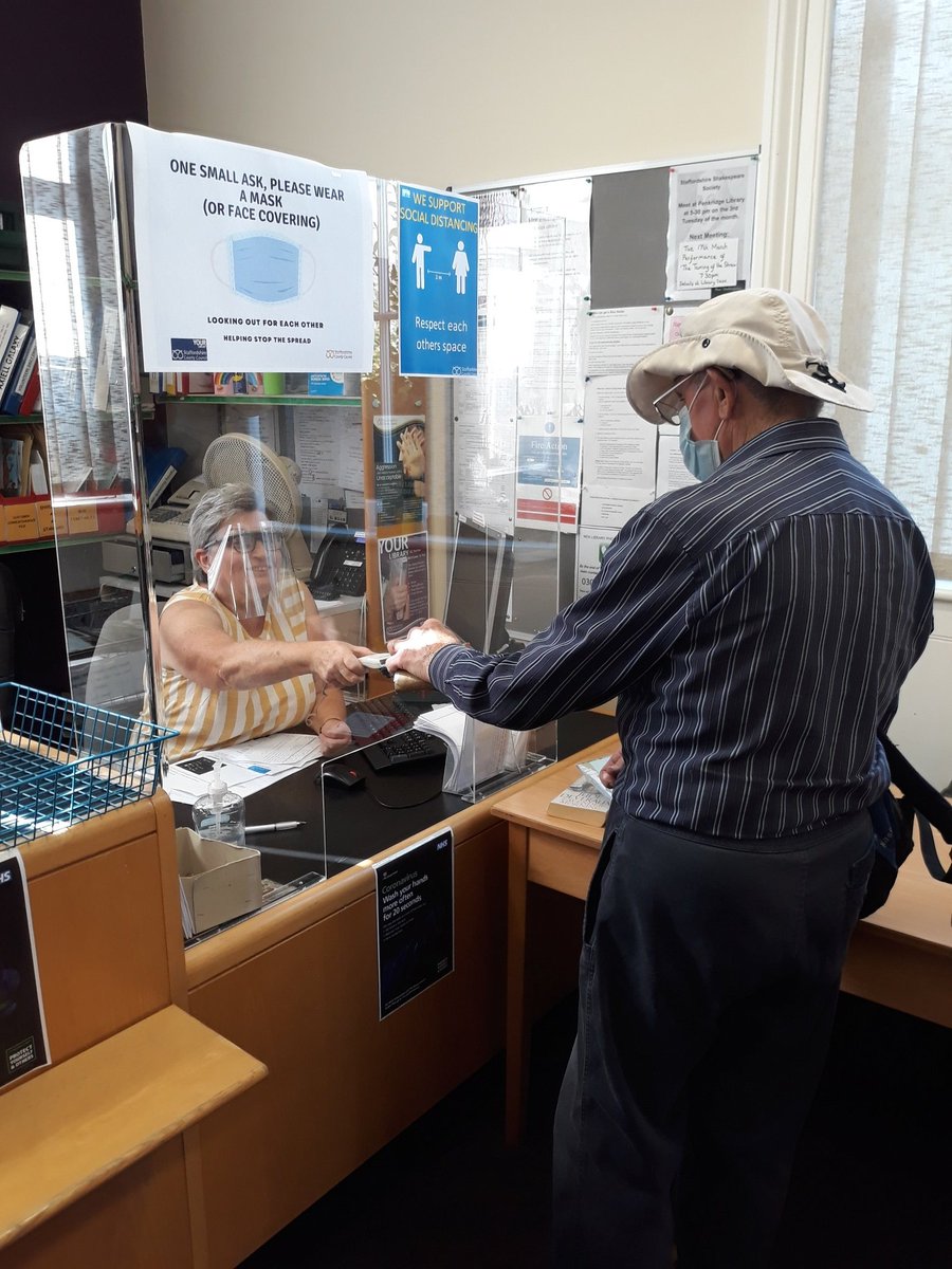 lisadee82682's tweet photo. Penkridge Community Managed Library are welcoming back customers for browsing from today. A massive Thank You to the volunteers for all their hard work to make this happen - especially the eye catching opening hours posters @StaffsLibraries @SCCCCM @CatherineMann_ https://t.co/DZzpROIkQ1