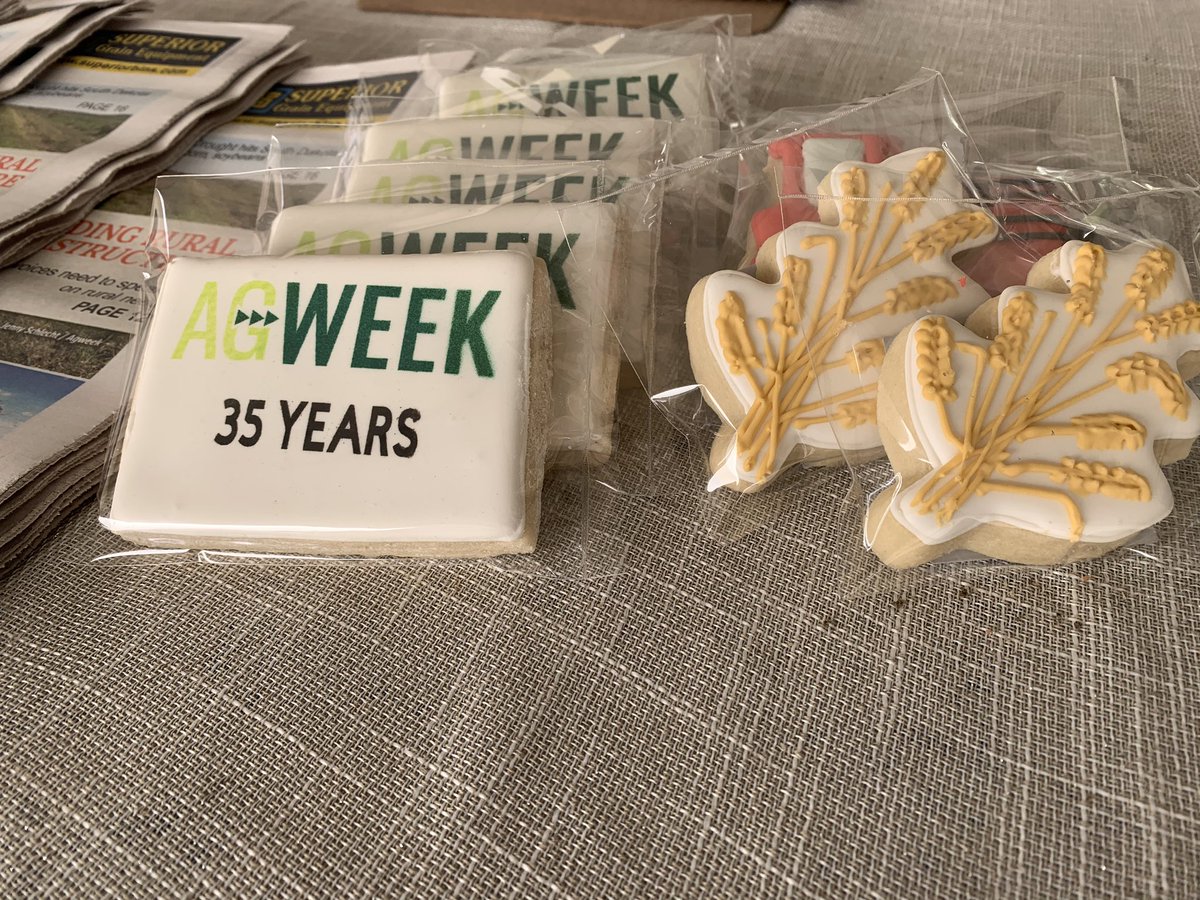 jmreport's tweet photo. Come to the @AgweekMagazine booth at @BigIronFarmShow! We’ve got cookies representing ND ag, recent magazine issues, information on how to subscribe and, of course, our sparkling personalities! https://t.co/NbX4TqV07V