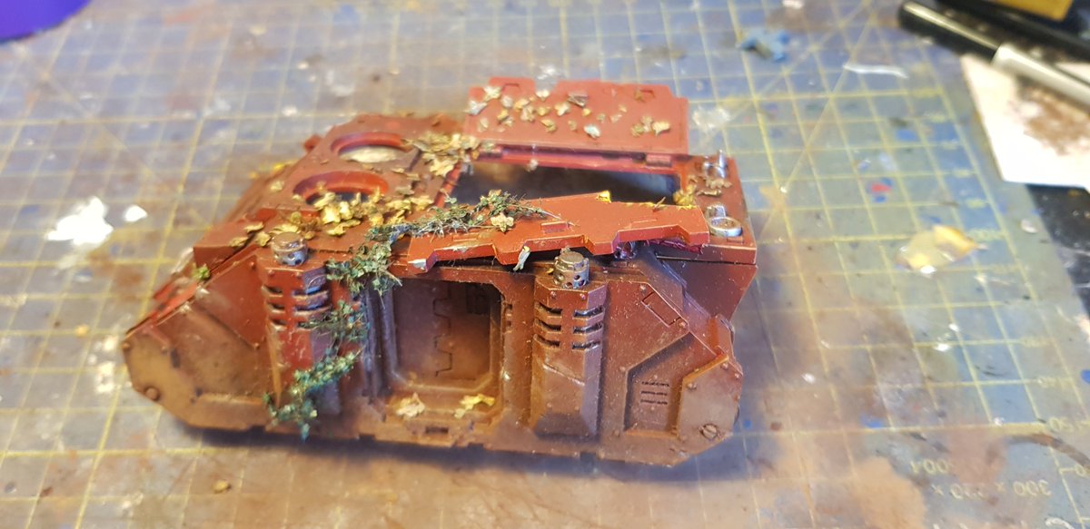 Ruined rhino scenery piece looking a tad more ruined now.