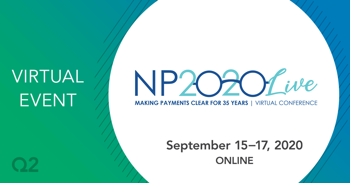 Q2_Software's tweet photo. See you online at @UMACHA2's #navigating2020! Debbie Smart and Peter Davey will present on the state of the real-time #payments network during their session RTP: What's Happening in the Industry and What We See Around the Corner on Sep. 16 at 11:00 am. https://t.co/4uCxXDVCrP