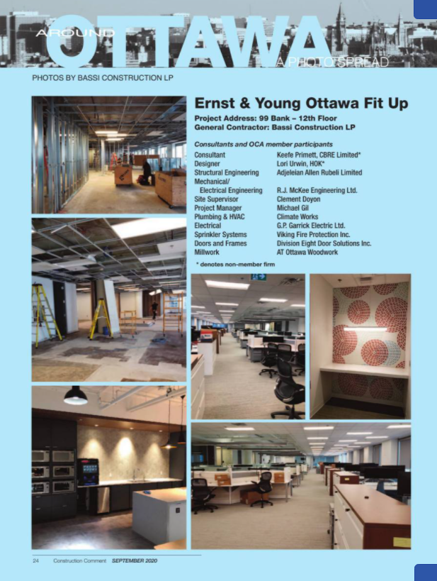 BassiConstruct's tweet photo. SPOTTED! Read up on our #TenantFitUp for @EYCanada in the latest issue of 'Construction Comment' by @ConstructionOtt. 

Find @BassiConstruct on page 24: https://t.co/aolqUu1zEU
 
#OttawaConstruction #BassiConstruction #Construction https://t.co/AkXJyIWiDJ