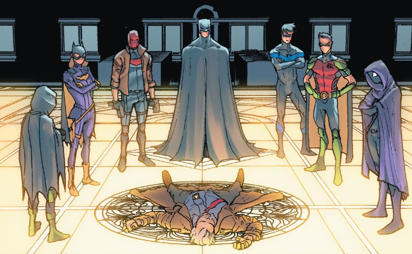 bestofjasontodd's tweet photo. they look like they are a family of wizards making an offering to the devil https://t.co/ufCWhO7grm