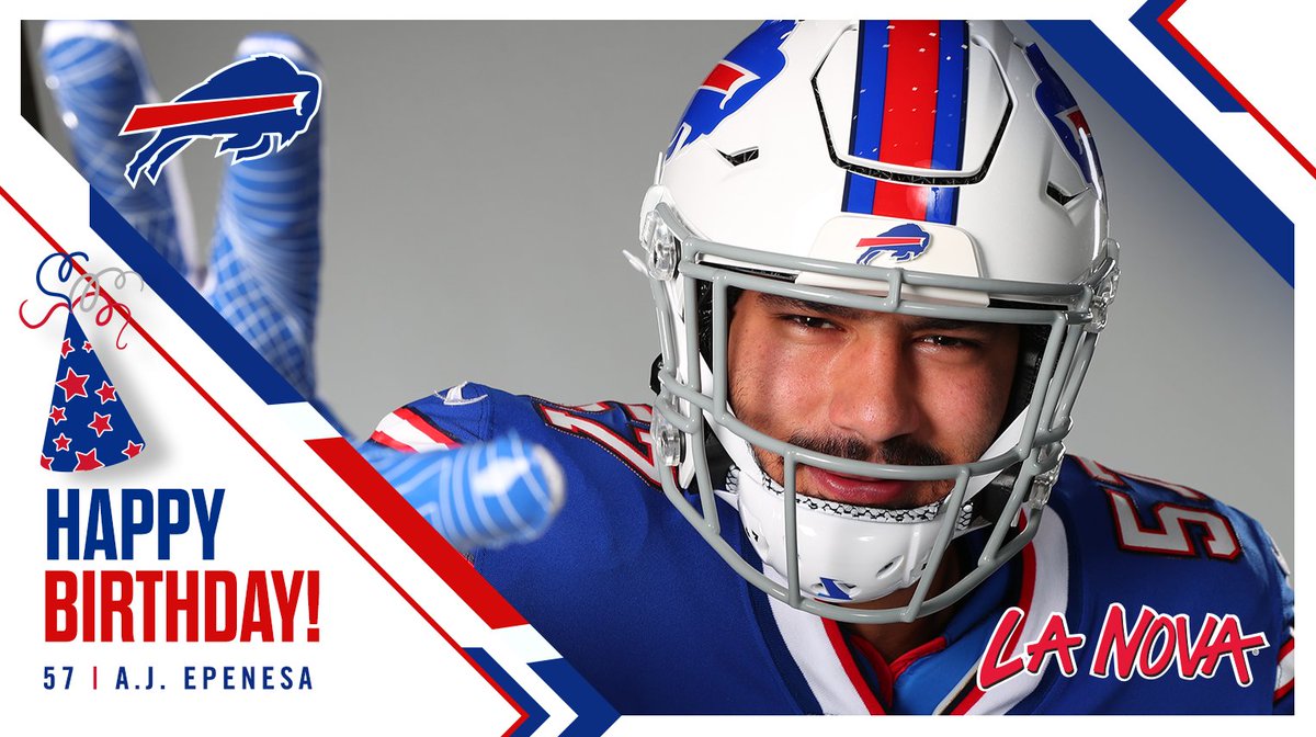 BuffaloBills's tweet image. Happy birthday to the rookie!

Help us wish @AJEpenesa24 a happy birthday and you could win a Bills+La Nova Prize Pack: bufbills.co/35Fae2i