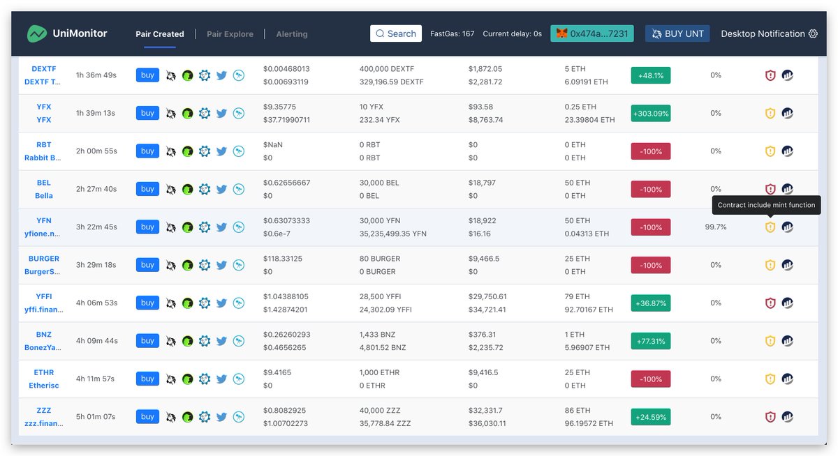 UniMonitor's tweet photo. $UNT 👏👏👏We have added many surprise features to the product! Scam recognition, do you like it?😃 https://t.co/q7L78a4nTL