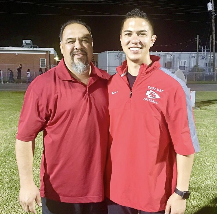 BSN_CoachLo's tweet photo. It is with a heavy heart to inform you of Coach Frank Ortega’s passing yesterday afternoon. Coach has been a part of the East Bay family since the playing days of his son, Josh, here at East Bay. Having known Frank for all my years here, he was an incredible friend &amp; supporter! https://t.co/zIAQ165xzj