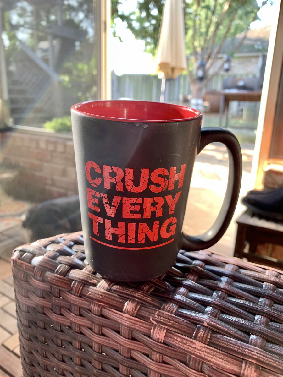 Morning coffee with the pups! 🤙🏼 #CrushEverything