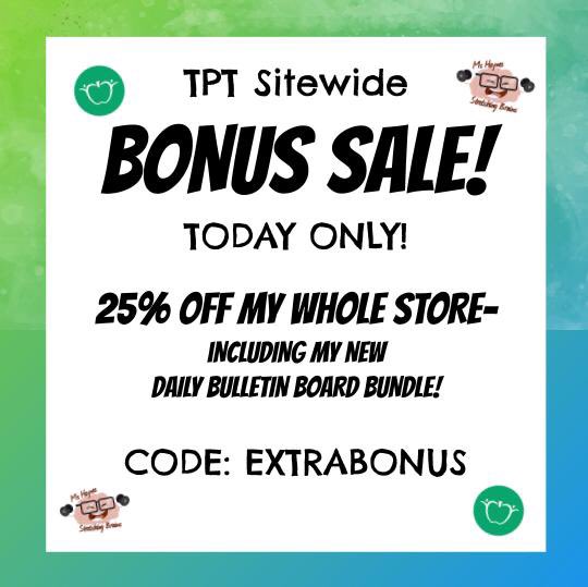 MsHaynesMN's tweet photo. Back to school bonus sale! Link to my store in my bio! #sale #tpt #teacher #BackToSchool #teacherspayteachers #elementary #elementaryteachers https://t.co/ep9ZXa4lHE