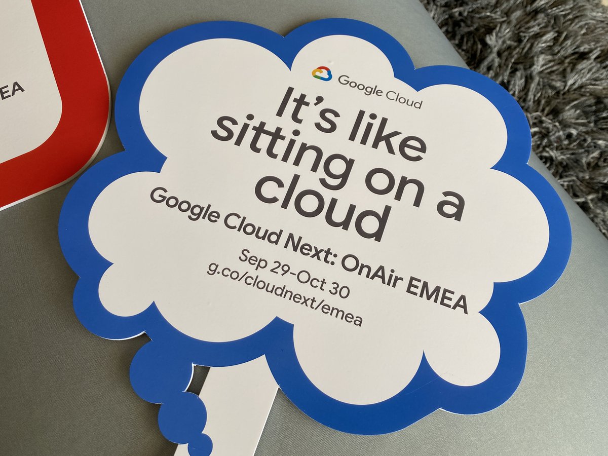 danielalbu's tweet image. Great to be a part of @Google Cloud's Tech Leaders community & get a personal invite to the @GoogleCloud Next EMEA event.
5 weeks of the best of @GoogleCloud tech starting September 29th!
Register here: bit.ly/325XxeT
(Thank you @shani_w for the cool gift!)