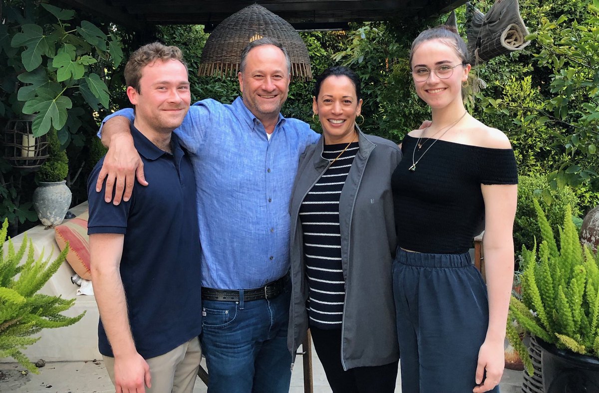 KamalaHarris's tweet photo. Happy birthday to our brilliant and talented son, Cole. I am proud every day to be your Momala. https://t.co/8aFyeF4Q0F
