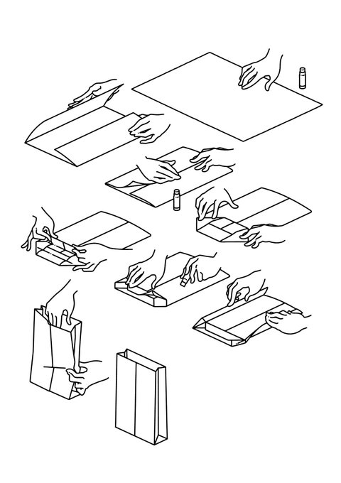 #このタグを見た人は自分の絵柄の手部分を見せる

「あー、これはたぶん自分で一度ちゃんと折ったな」感出せてません?
こういうの簡略化され過ぎて逆にわからないこと多いから一工程の終わる直前を描いてみたお仕事絵です。
紙面の面積大きかったから出来た。 