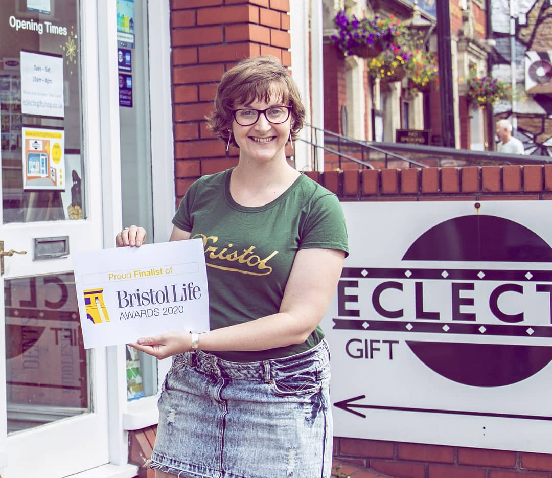 EclecticGiftSho's tweet photo. Very excited to be a @BristolLifeAwds finalist in the "Retailer of the Year" category and looking forward to the virtual ceremony on Thursday!
#bristollifeawards
#bestofbristol
#shophanham
#EclecticGiftShopBristol
#womeninbusiness https://t.co/WcNn3Wea2v