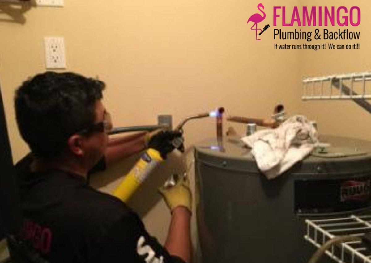 flamingo_plumb's tweet photo. Is your water heater broken? Flamingo Plumbing &amp; Backflow Services installs and repairs water heaters for homes and businesses in South Florida. With more than 25 years of experience, we can extend the serviceable life of water heaters and improve their efficiency. (561) 448-3200 https://t.co/UT0IaVbXgc