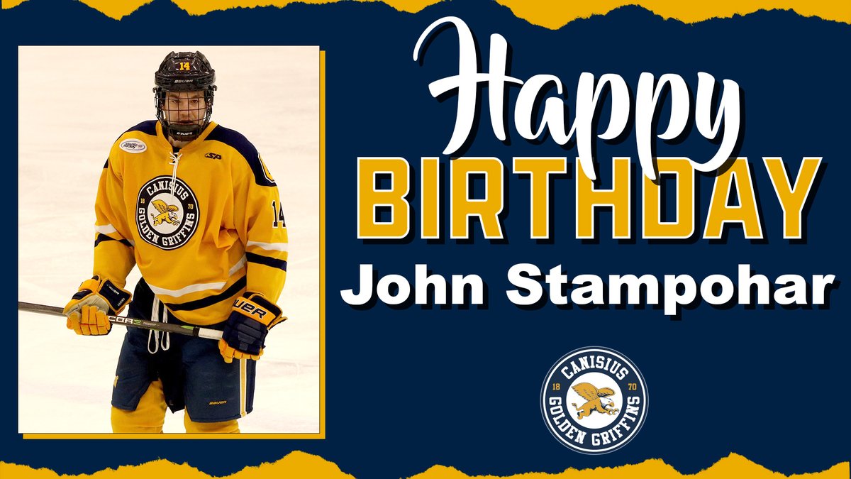 GriffsHockey's tweet photo. Happy Birthday to sophomore defenseman John Stampohar

#Griffs https://t.co/myhOmLB2ym