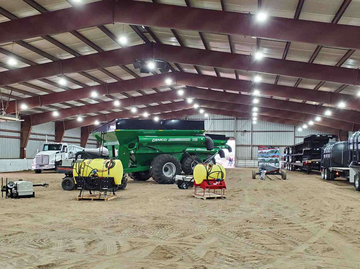 Day 1 of <a href="/BigIronFarmShow/">Big Iron Farm Show</a> starts today! We are ready to visit in the arena building!