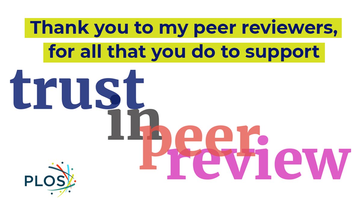 In honor of #PeerRevWeek20, I’d like to extend a sincere thank you to the past, present, and future #PeerReviewers that lend their valuable time and expertise in support of my research.