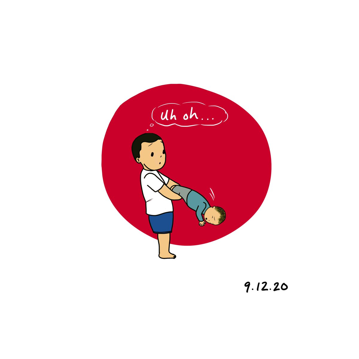 Baby girl got dropped on her face and I couldn’t even get mad at BB because he was just trying to save her from crawling into another hazard 🚼⚠️🤕 But she’s okay! Babies heal fast!!