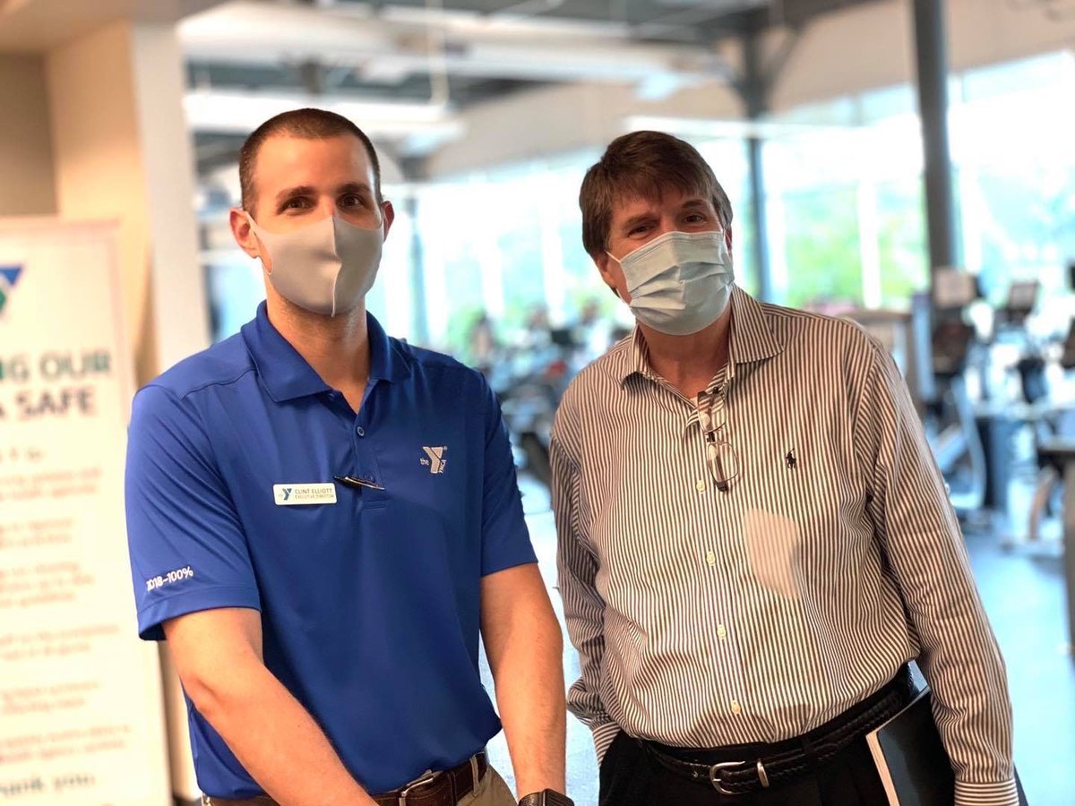 Shout out to Howard Etheridge of the YMCA Dallas Board of Directors for coming out for a vist!
