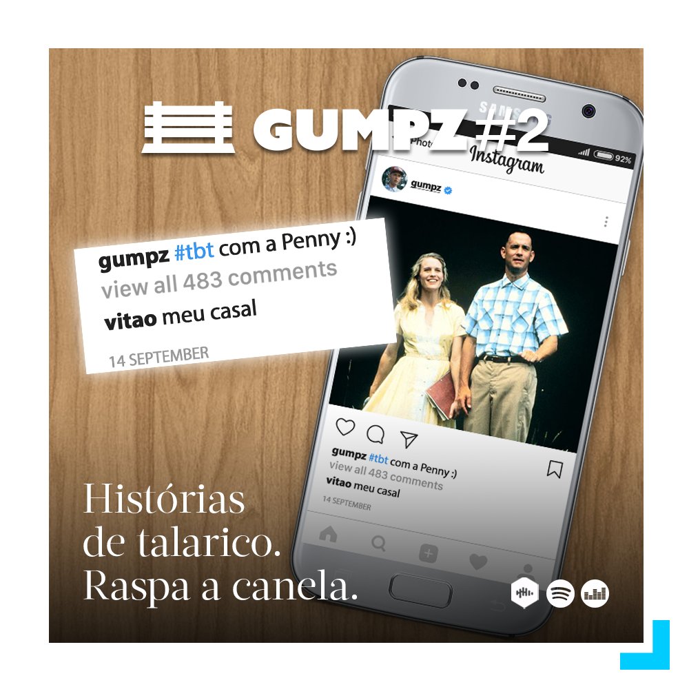 vernicmidia's tweet photo. GumpZ #2: Histórias de Talarico está disponível em diversas plataformas! Ouve aí! https://t.co/HS2Wx5Q4D5 https://t.co/HemSZf32AM