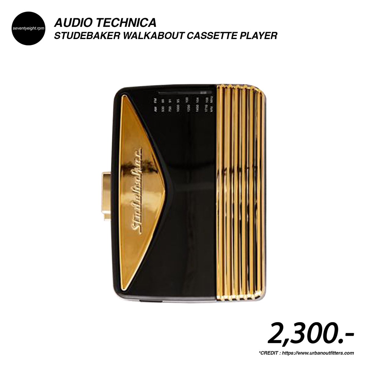 78rpm_'s tweet photo. PRE-ORDER! Studebaker Walkabout Cassette Player เครื่องเล่นเทปคาสเซต สีชมพูโรสโกลด์และสีดำทองแนวเรโทร สามรถเล่นวิทยุได้ ราคา 2,300.- 
*จัดส่งฟรี เฉพาะวันที่ 1-30 กันยายน 2020 นี้เท่านั้น!! 
#vinyl #turntablethailand #turntablebkk #turntable #แผ่นเสียง #เครื่องเล่นแผ่นเสียง https://t.co/dTunTRJng8