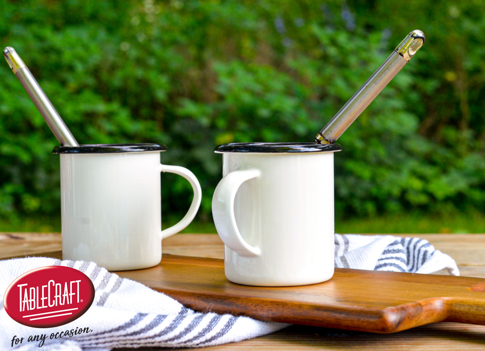 TableCraftHome's tweet photo. Enamelware mugs are the traditional choice for campers because they're durable and light. Do you know how to take care of yours? See our Enamelware Care Guide on our blog: https://t.co/NnNMp4QXPz
#Enamelware #EnamelwareMugs #EnamelwareCare #CampingSupplies #WanderlustCollection https://t.co/EXNM9JBGoh