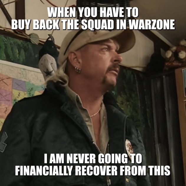 BadGamerClub's tweet photo. This happens every time when we have enough for a loadie and someone goes and gets lamped. 

#Warzone #WarzoneSeason5 #Warzoneclips #CallOfDutywarzone #CallofDutyModernWarfare #cod #Memes #TuesdayThoughts #TuesdayMotivation #tuesdayvibes #TuesdayTreat https://t.co/VGa51FtXs7