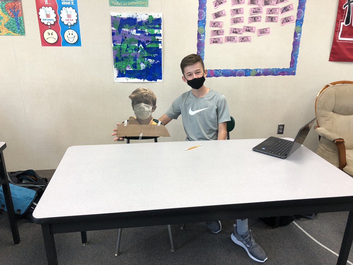 NoonanBMS's tweet photo. When your table partner is out for a few days... https://t.co/RwPv413h7s