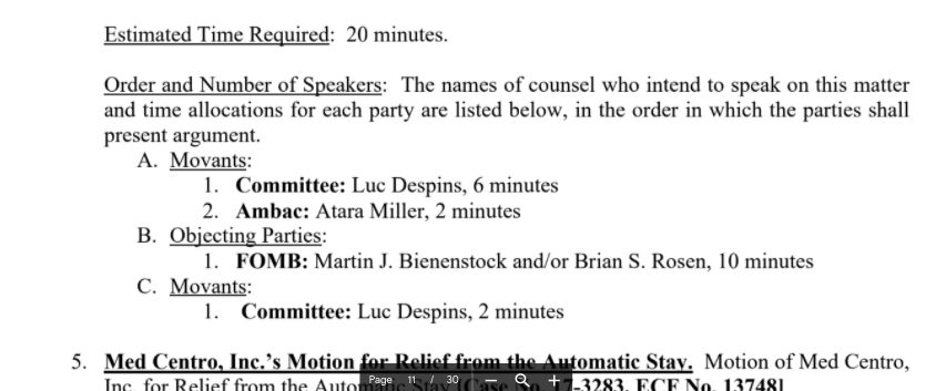 cate_long's tweet photo. PR T3 omni hearing tomm will include arguments on:
Prepa rejecting renewable contracts
Prepa motion to allow Luma T&amp;D contract
UCC motion to litigate GO priority
[Congress clear that constitutional debt had priority but args will be interesting]
https://t.co/Kpx8SFWH94 #muniland https://t.co/QLGW8TwU7D