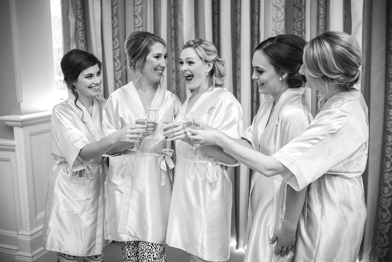 Here comes the Bride! Kirsty and her beautiful Bridal party started their day in our Bray Room, for the special day that they will never forget💕💍 Head over to our Instagram @MoorHallWeddings to see more photos!