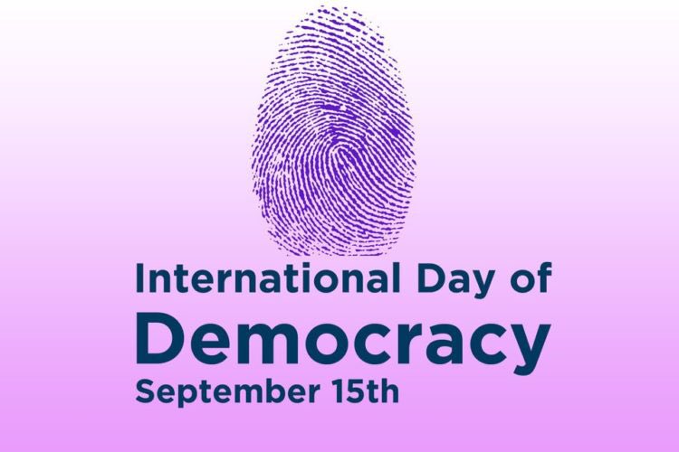 DBC_Express's tweet photo. This day is worldwide recognised as international day of democracy.  Democracy is the government of the people, for the people and by the people. Democracy is the backbone of India and we wish it says forever. 
#DemocracyDay2020 https://t.co/X1jLuJMrSq